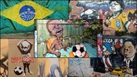 Brazlii zahalily graffiti proti Mistrovstv svta