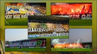 Fanatická oslava GKS a FCB! Chorea, pyro, chorály