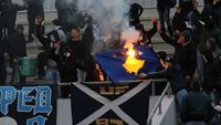 Fanouci v Srbsku plili kosovsk vlajky