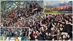 Invaze fanou�k� Sparty na Hradec vyprodala stadion v Mlad� Boleslavi. Fanou�ci si d�kova�ku oko�enili pyrem...