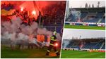 N�b�h ACS Hooligans na sektor Slov�cka a n�sledn� pyro�ou v sektoru Sparty. Fin�le poh�ru nakonec odlo�eno