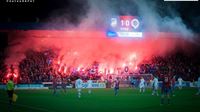 Pohled na tribuny 11. kola prvn esk ligy