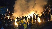 Pohled na tribuny 27. kola Gambrinus ligy