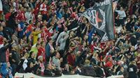 Pohled na tribuny 7. kola prvn esk ligy