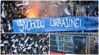 Svobodu Ukrajině! V zápase Slovácka s Mladou Boleslaví podpořili Ukrajinu v boji s Putinem jak domácí, tak i hosté