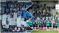 Utkn Slovcka s Bohemians Praha 1905 sice skonilo bez branek, ale hrlo se ve velmi solidn atmosfe, o kterou se staraly oba fanoukovsk tbory....