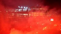 V Krakov fandil kotel ped stadionem