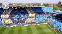 VIDEO DNE: Choreografie na stadionu v Bruggch