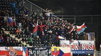 Vlajkonoši na zápase U21 v Jablonci