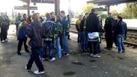Vlakov vjezd Carlsbad Ultras do Chomutova