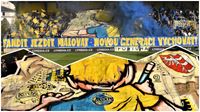 Velmi precizn choreo z dlny opavskch ultras! Fandit, jezdit, malovat - novou generaci vychovat! 