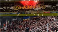 Vyprodan svatostnek v Hradci Krlov vidl choreografii doplnnou opyrotechniku. Zvhry 2:0 se alenakonec radovali fanouci Spartyve vyprodanm sektoru pro hosty